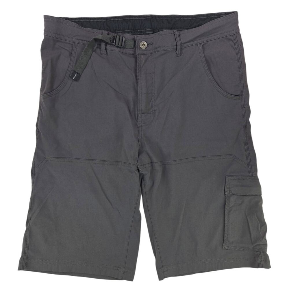PrAna | Gray Stretch Zion 12" Shorts | Size XL